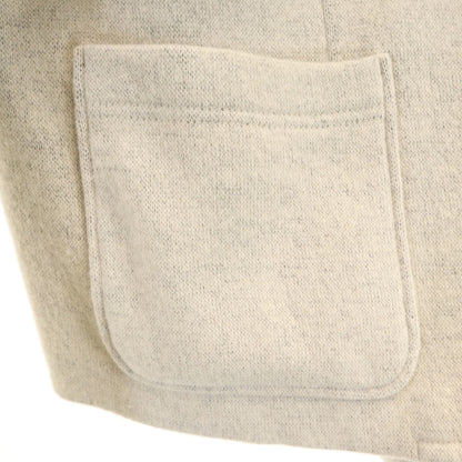 Y's Japanese Short Knit Collarless Jacket Gray Size 1