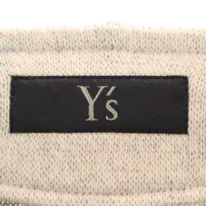 Y's Japanese Short Knit Collarless Jacket Gray Size 1