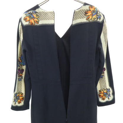ETRO Black Patterned Long Sleeve Dress Size 38