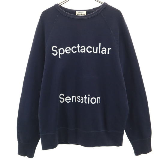 ACNE STUDIOS Long Sleeve Sweatshirt Navy Size S