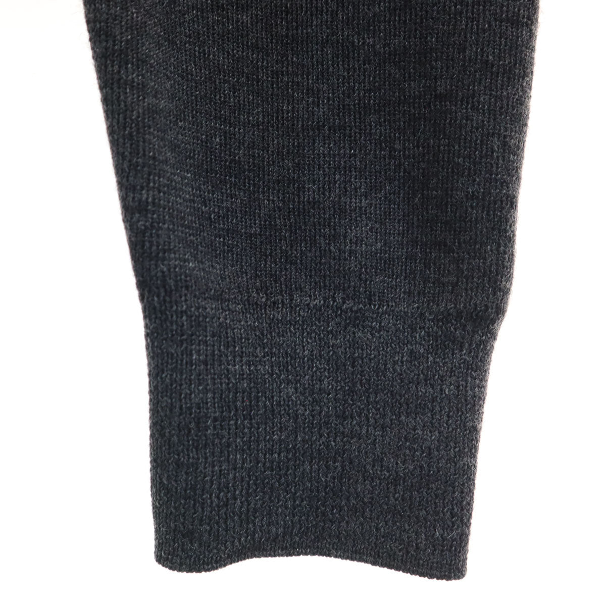 DRIES VAN NOTEN V-Neck Full Zip Knit Cardigan Gray Size S