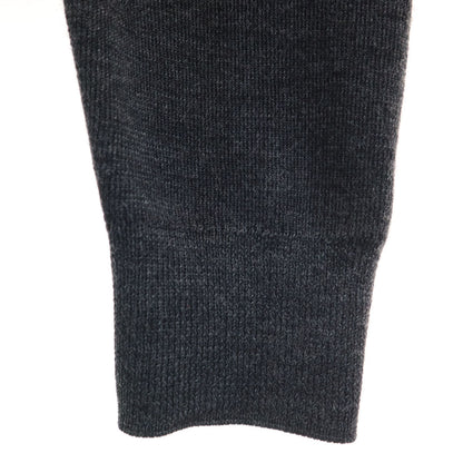 DRIES VAN NOTEN V-Neck Full Zip Knit Cardigan Gray Size S