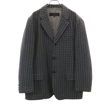 COMME des GARCONS HOMME 00s Patterned Blazer Black Size M