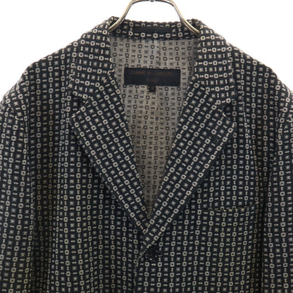 COMME des GARCONS HOMME 00s Patterned Blazer Black Size M