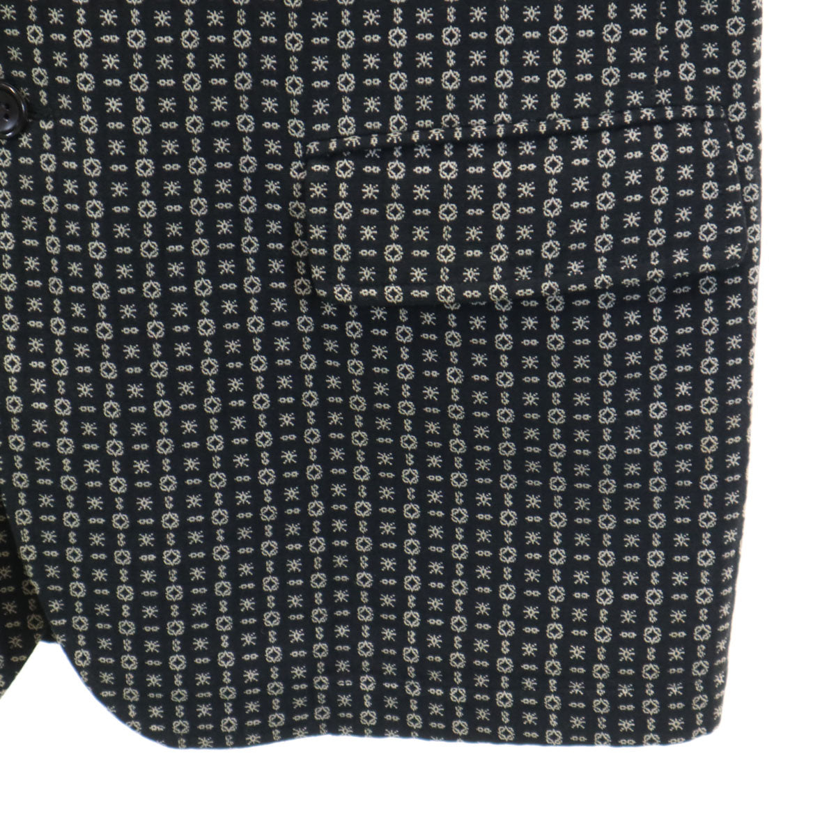 COMME des GARCONS HOMME 00s Patterned Blazer Black Size M