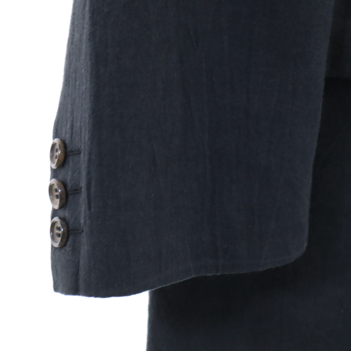 COMME des GARCONS HOMME Linen Blend Blazer Black Size M
