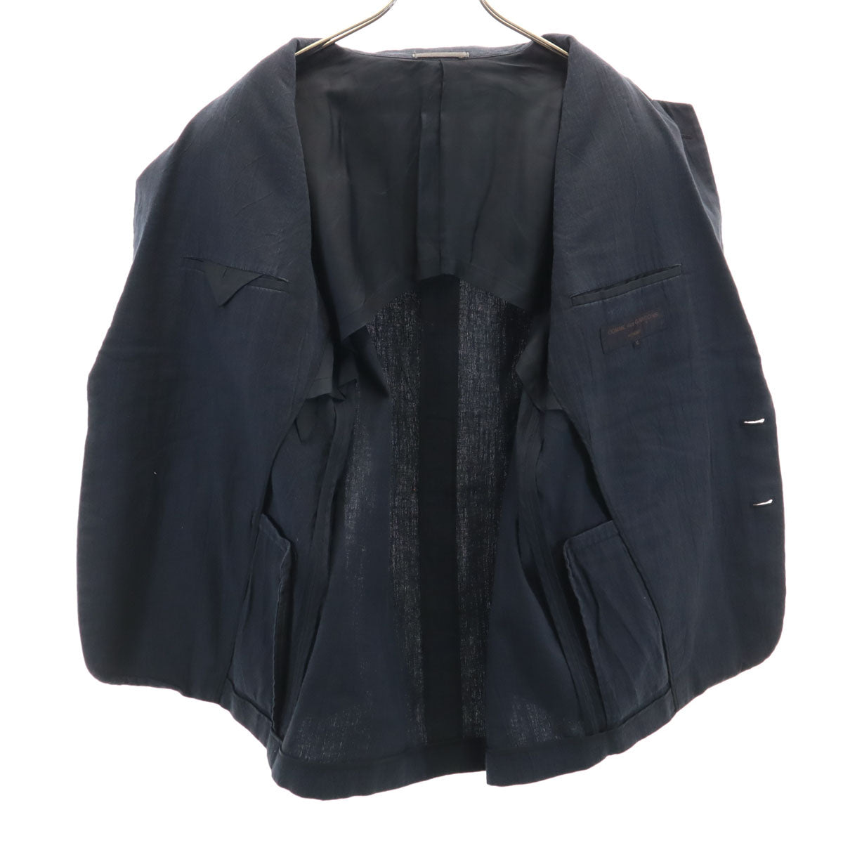 COMME des GARCONS HOMME Linen Blend Blazer Black Size M