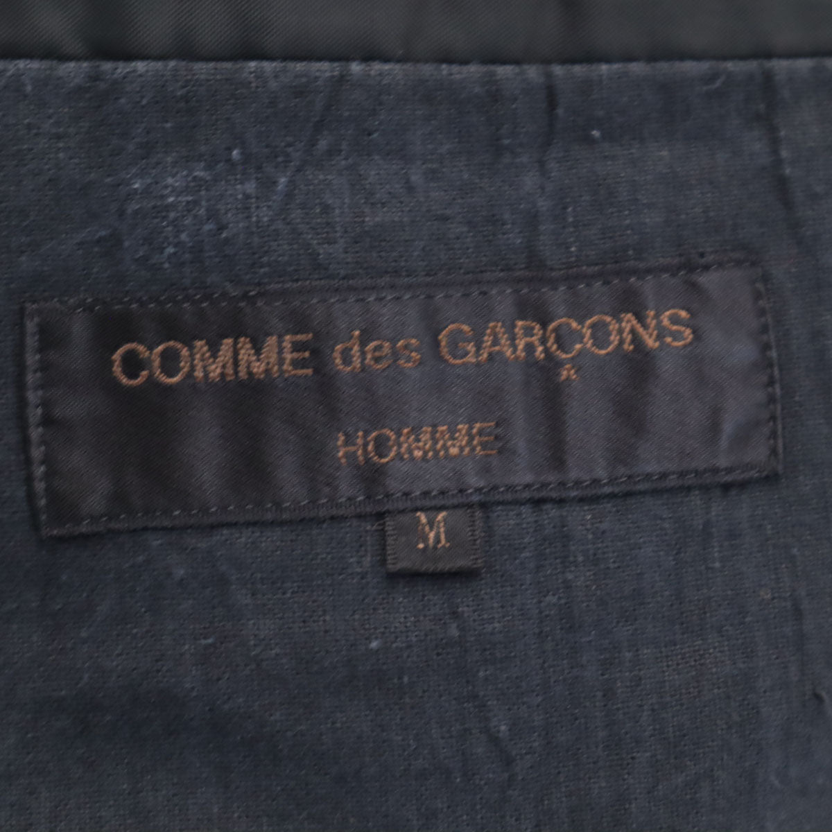 COMME des GARCONS HOMME Linen Blend Blazer Black Size M