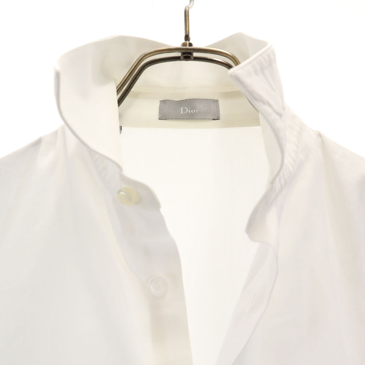 Dior Italian Long Sleeve Button-Down Shirt White Size 37