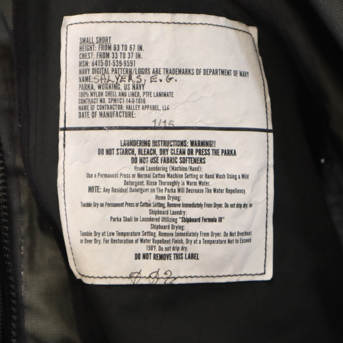 ECWCS US Navy Gore-Tex Digital Camo Jacket Size S