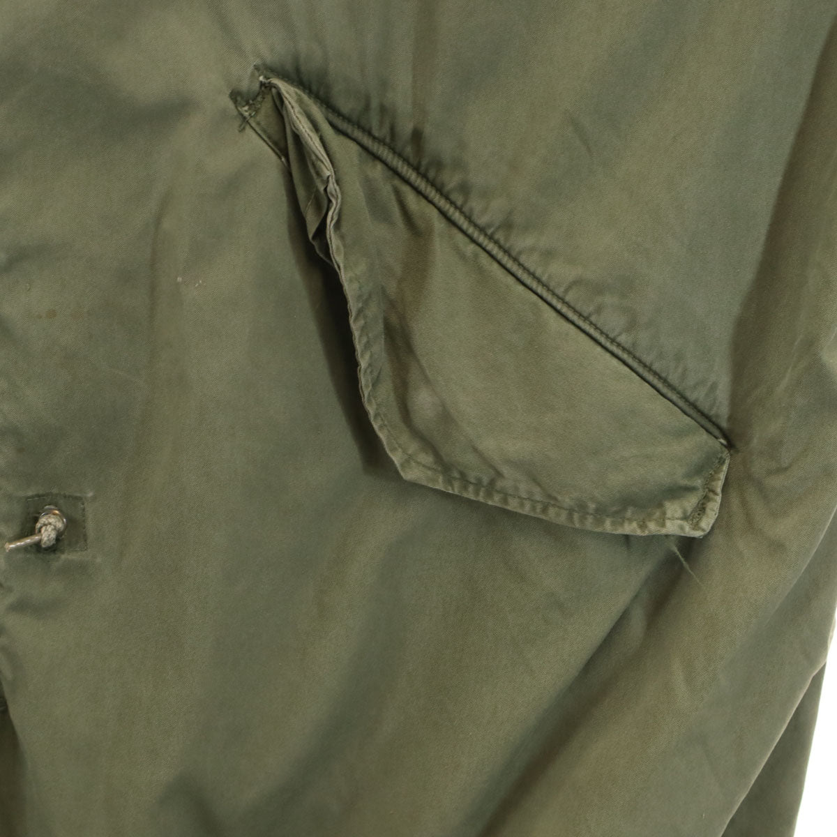 US ARMY 70s Vintage M-65 Mod Coat Green Size L