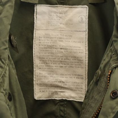 US ARMY 70s Vintage M-65 Mod Coat Green Size L