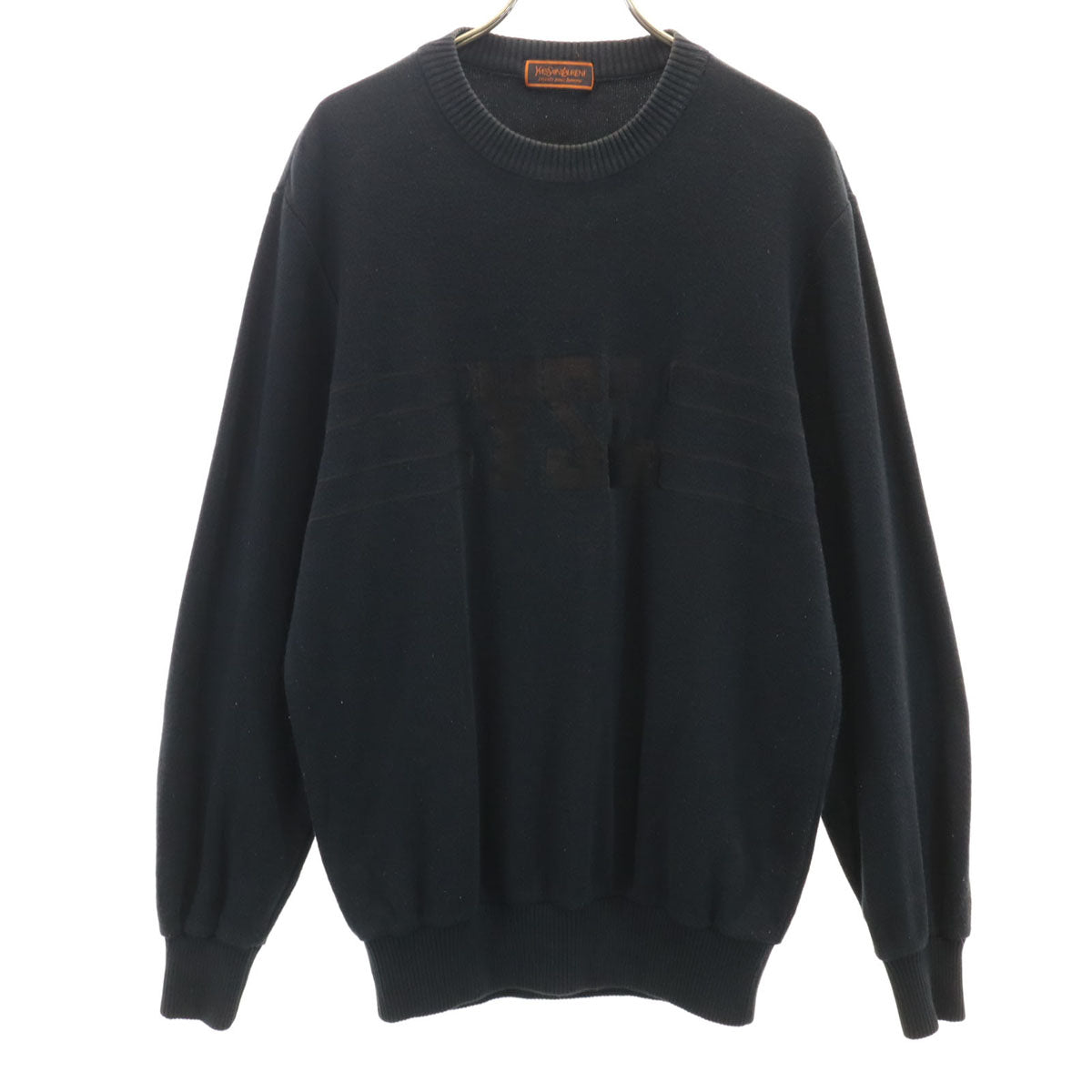 YVES SAINT LAURENT 90s Black Sweatshirt Size L