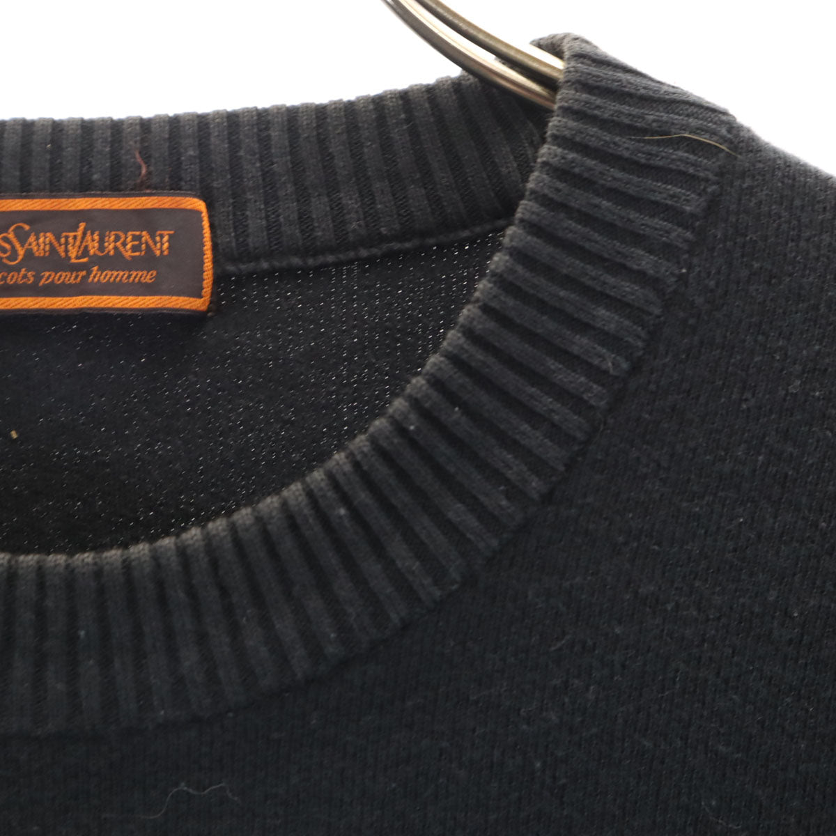 YVES SAINT LAURENT 90s Black Sweatshirt Size L