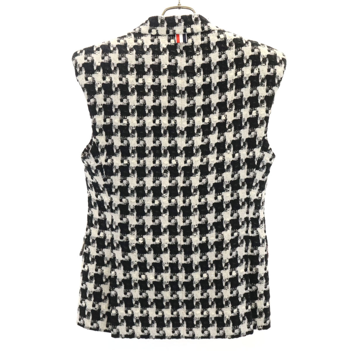 THOM BROWNE All-Over Pattern Vest Black