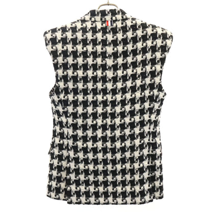 THOM BROWNE All-Over Pattern Vest Black
