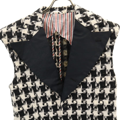 THOM BROWNE All-Over Pattern Vest Black