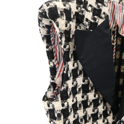 THOM BROWNE All-Over Pattern Vest Black