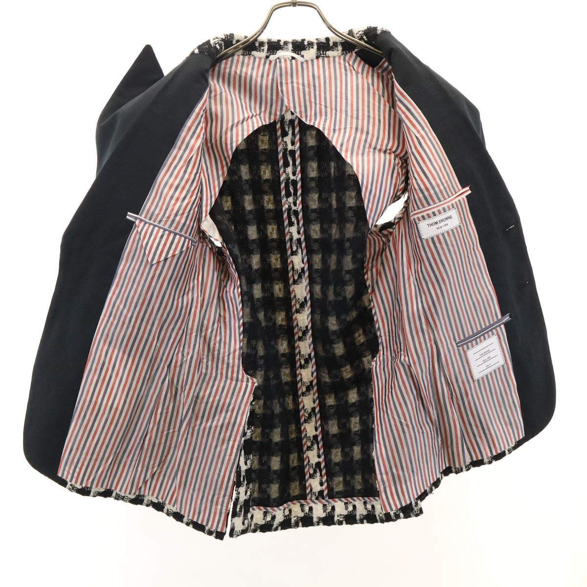 THOM BROWNE All-Over Pattern Vest Black