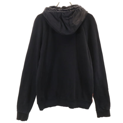 PRADA Long Sleeve Zip Hoodie Black Size M