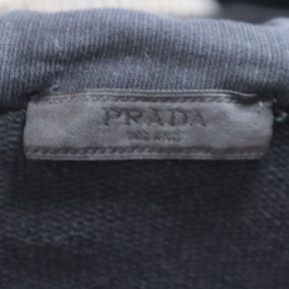 PRADA Long Sleeve Zip Hoodie Black Size M