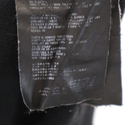 PRADA Long Sleeve Zip Hoodie Black Size M