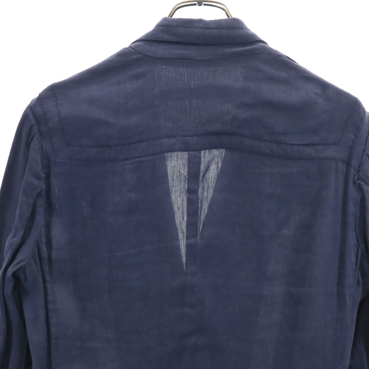 DIRK BIKKEMBERGS Linen Blend Unstructured Blazer Navy Size 46