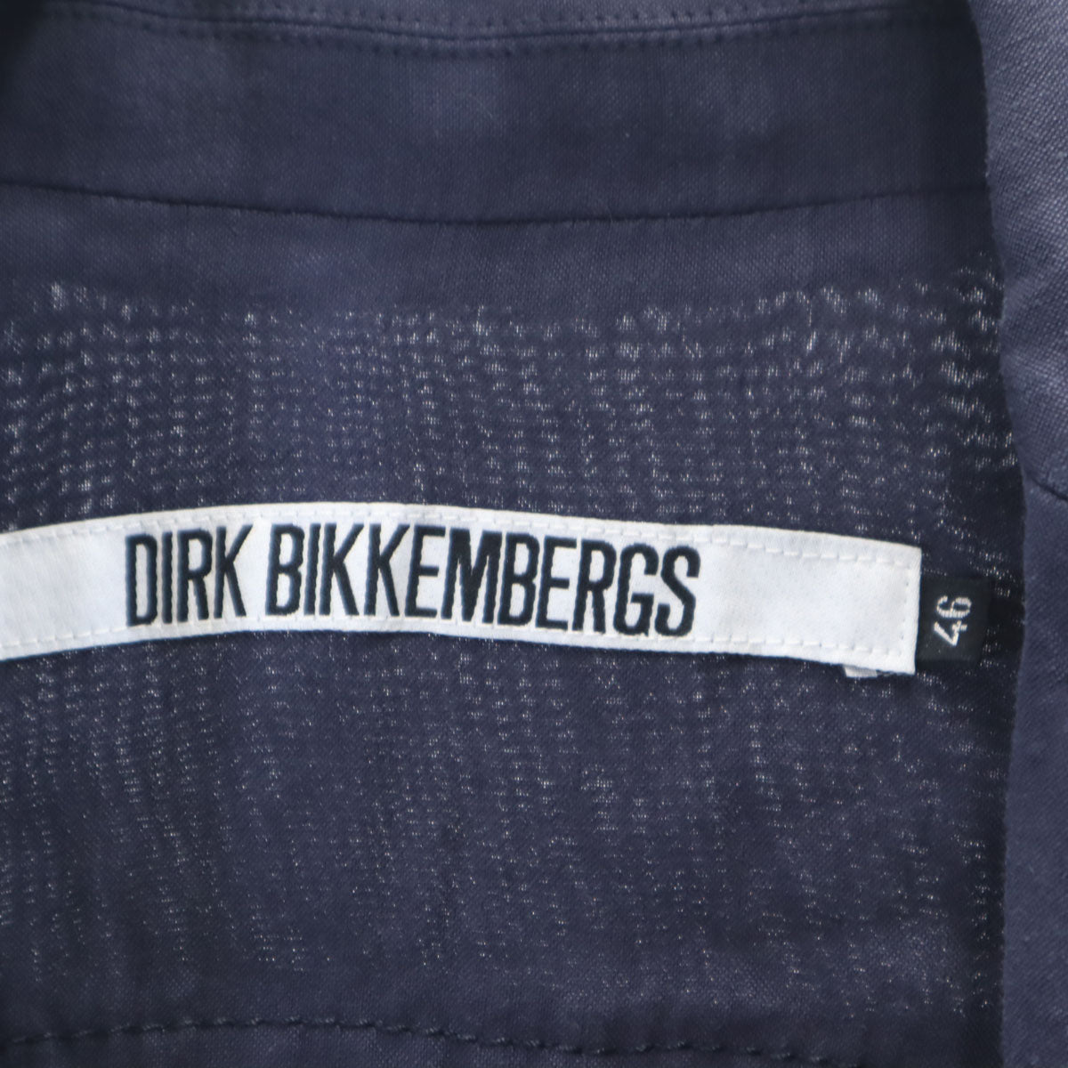DIRK BIKKEMBERGS Linen Blend Unstructured Blazer Navy Size 46