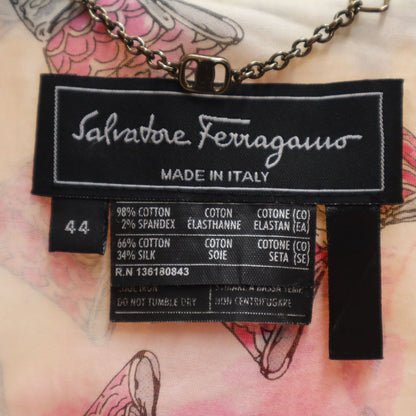 Salvatore Ferragamo Italian Tailored Pale Orange Jacket Size 44