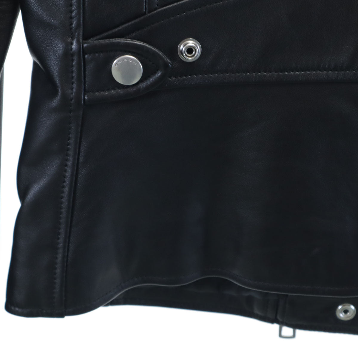 COACH Sheepskin Moto Jacket Black Size S