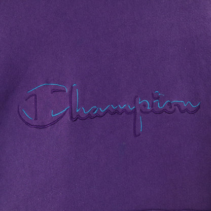 Champion 90s USA Reverse Weave Hoodie Purple Size L