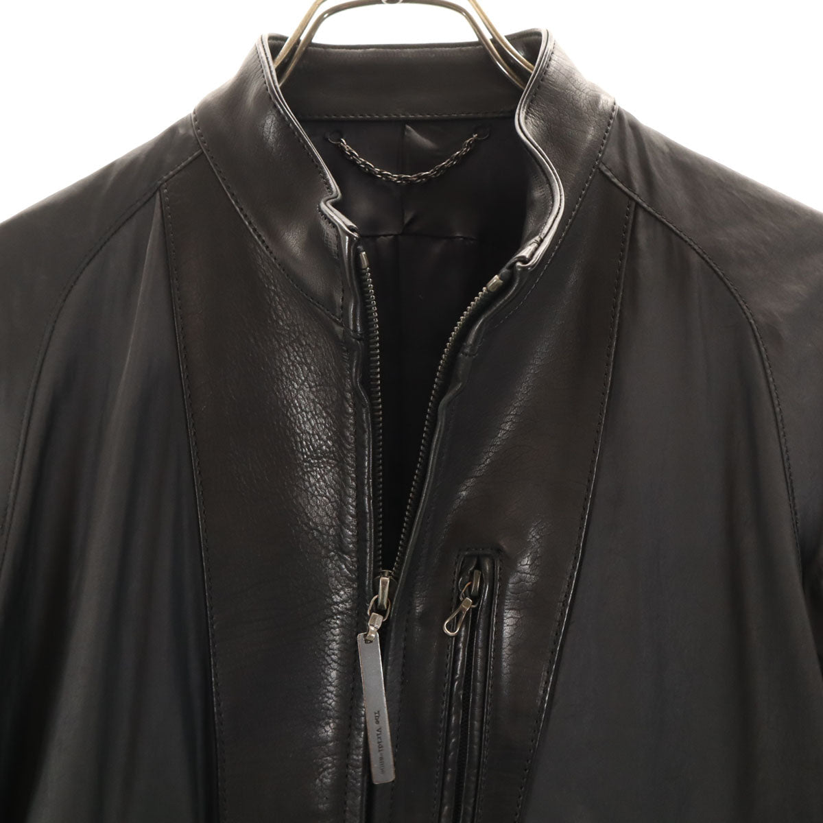 The Viridi-anne Leather Panel Jacket Black Size 1