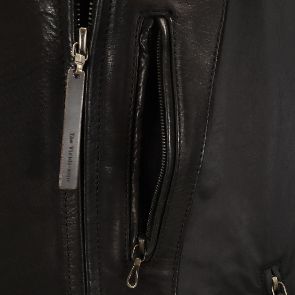 The Viridi-anne Leather Panel Jacket Black Size 1