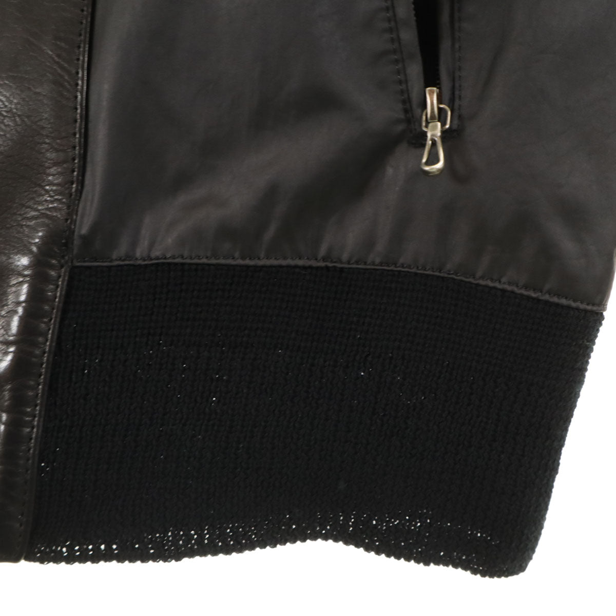 The Viridi-anne Leather Panel Jacket Black Size 1