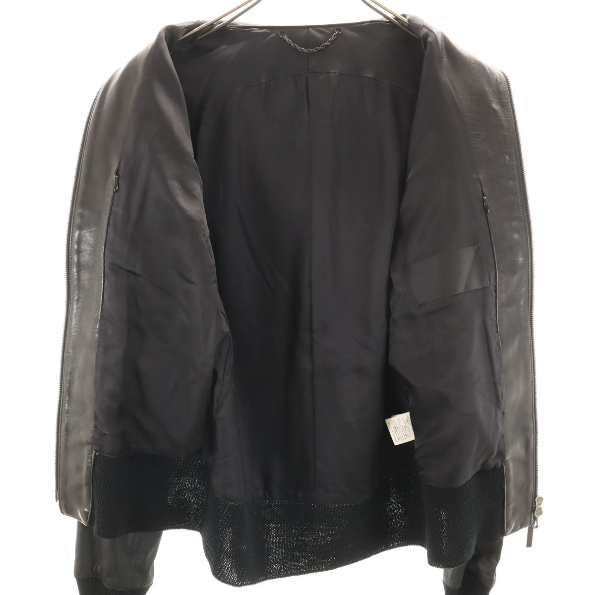 The Viridi-anne Leather Panel Jacket Black Size 1