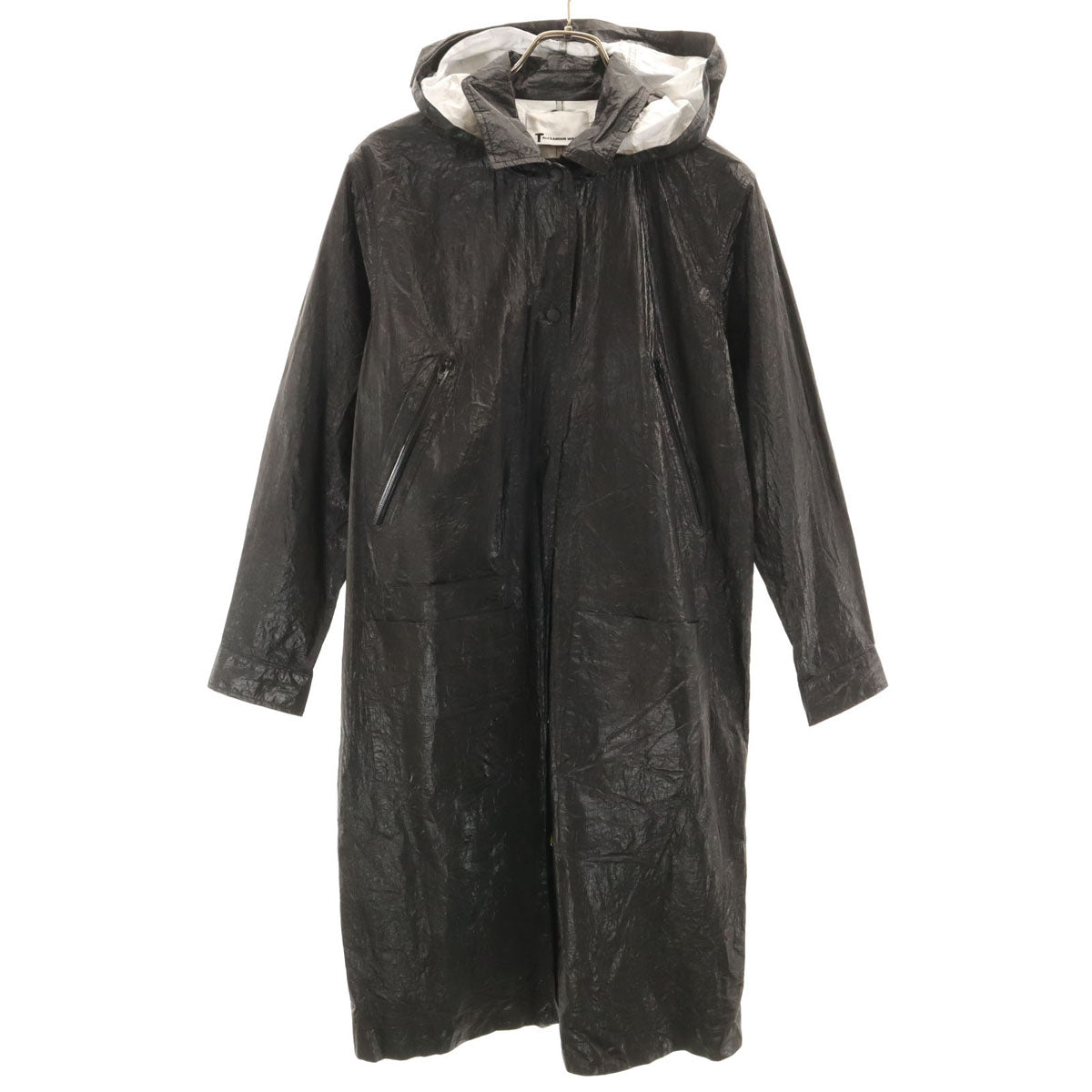T by Alexander Wang Hooded Coat Black