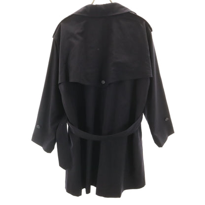 I.S. 80s Vintage Trench Coat Navy Made in Japan Size JP 9