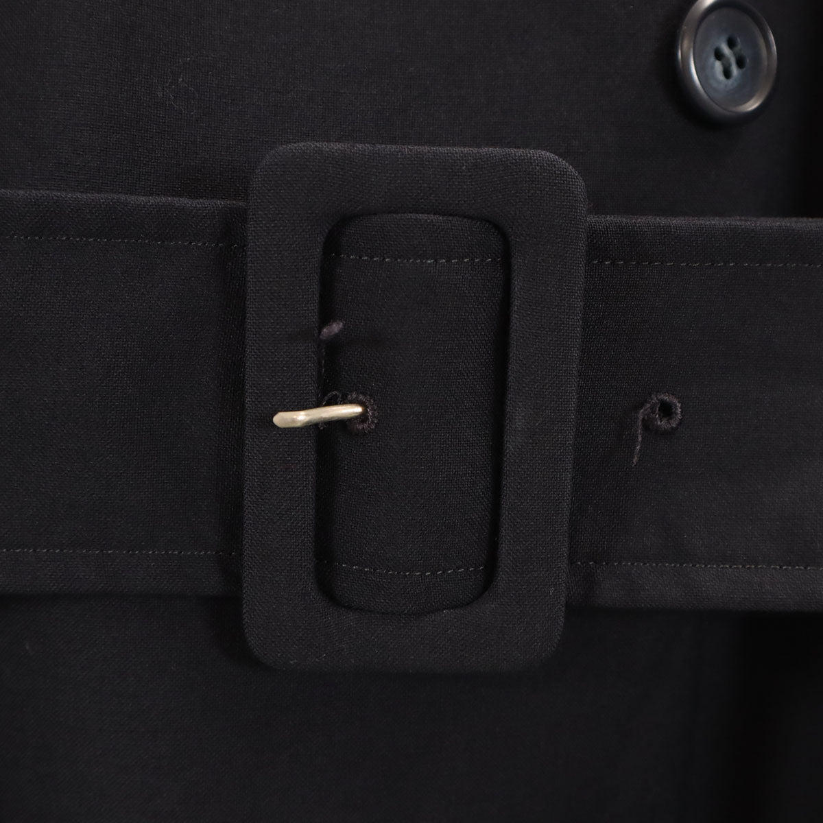 I.S. 80s Vintage Trench Coat Navy Made in Japan Size JP 9