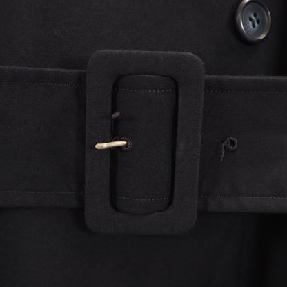 I.S. 80s Vintage Trench Coat Navy Made in Japan Size JP 9