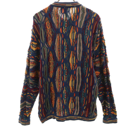 COOGI 90s Vintage 3D Knit Cardigan Multi Size M