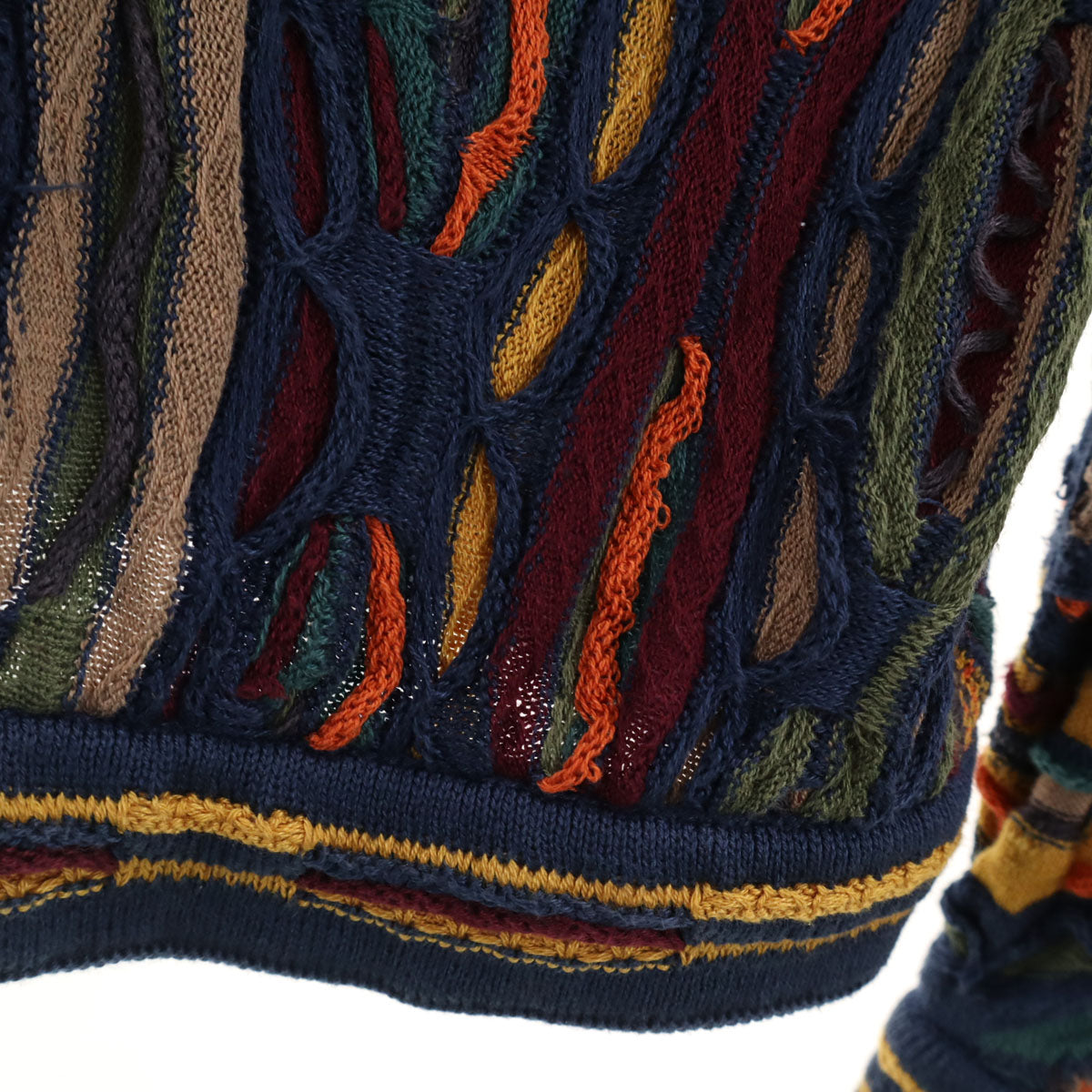 COOGI 90s Vintage 3D Knit Cardigan Multi Size M