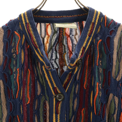 COOGI 90s Vintage 3D Knit Cardigan Multi Size M