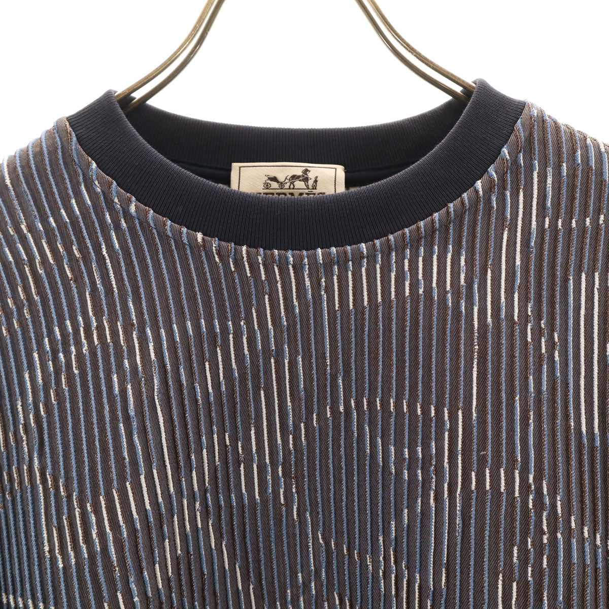 HERMES Silk Blend Quincaillerie Print Sweatshirt Size M
