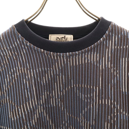 HERMES Silk Blend Quincaillerie Print Sweatshirt Size M