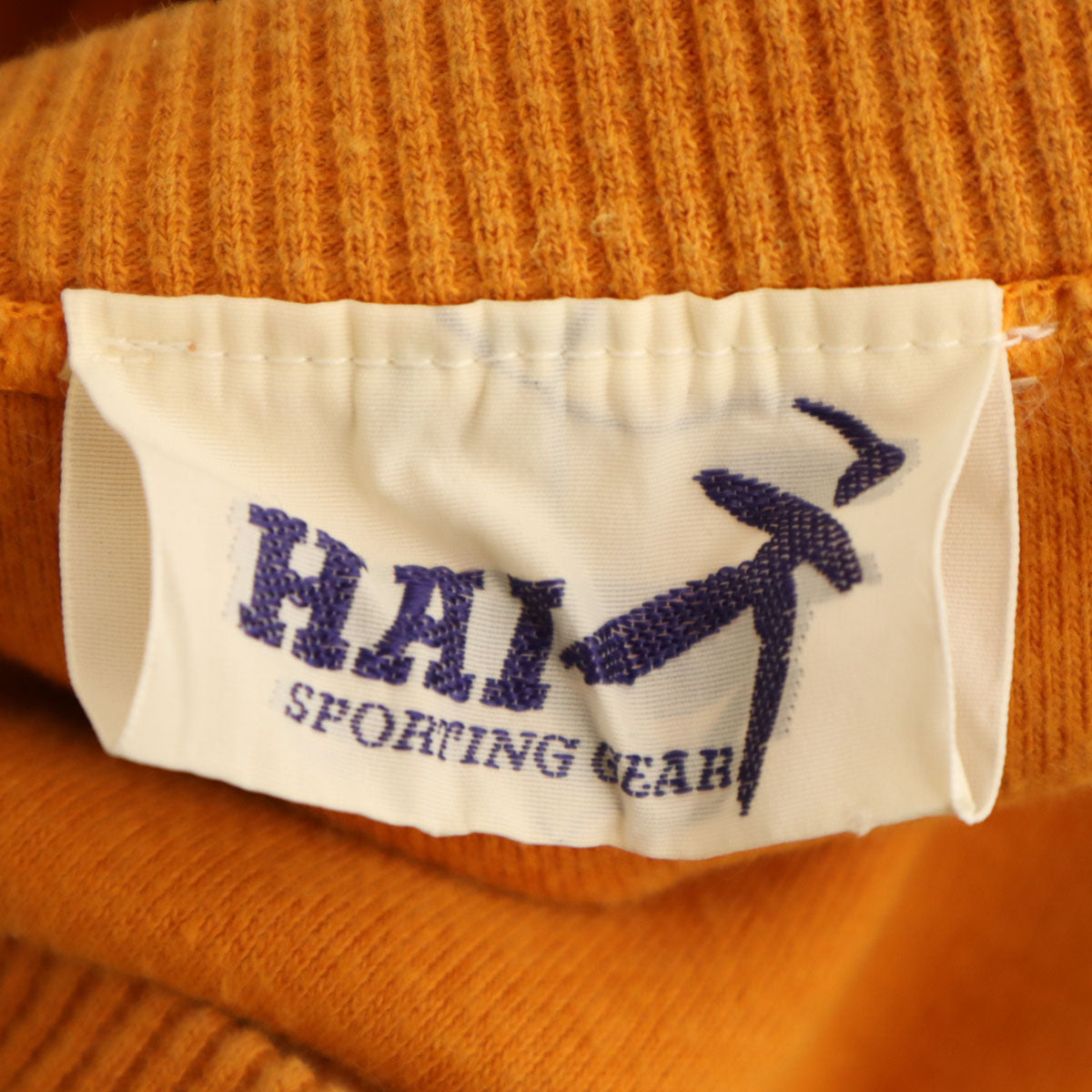 HAI SPORTING GEAR 90s Orange Back Logo Sweatshirt Size M