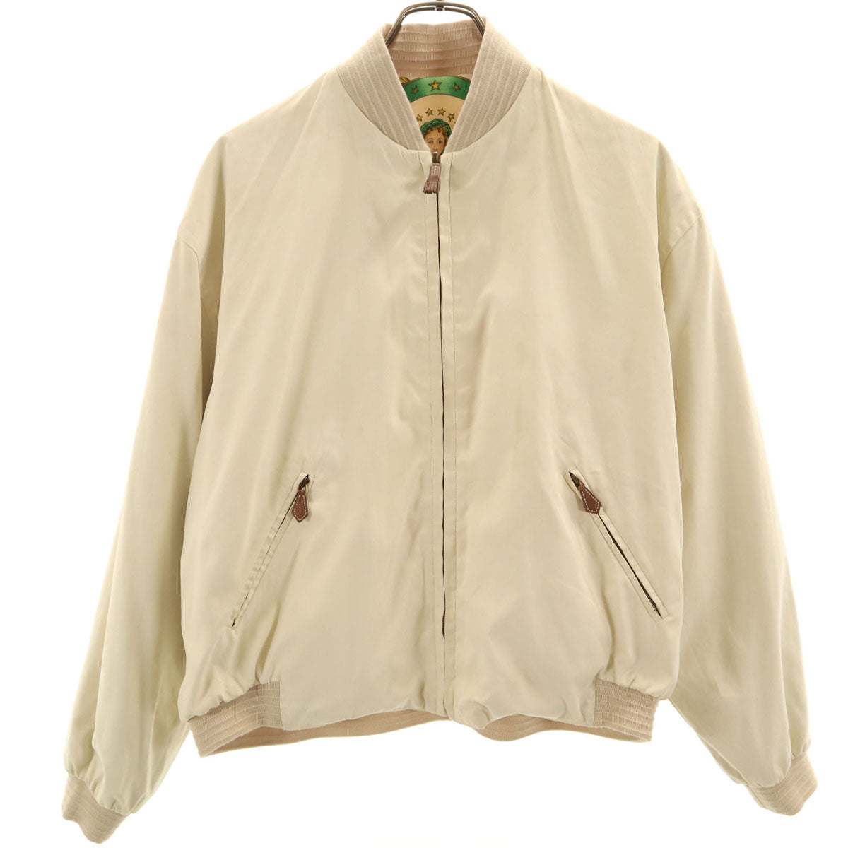 HERMES Vintage Reversible Jacket Beige Size 38