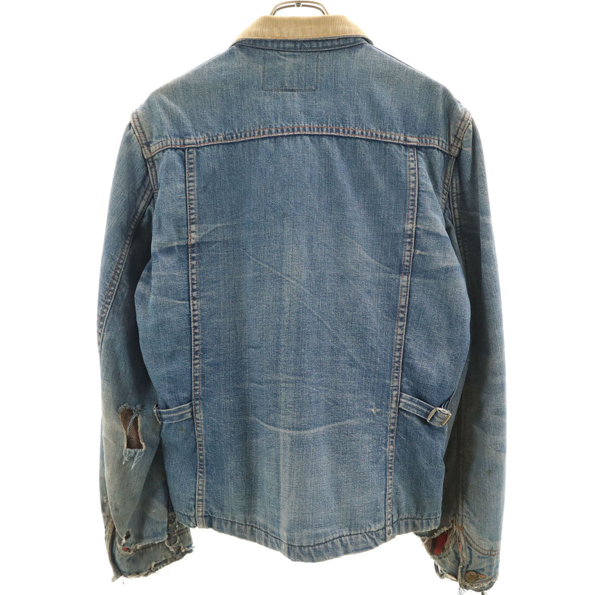 BIG SMITH Boro Washed Blue Blanket Lined Denim Jacket
