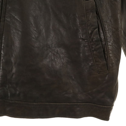 Polo by Ralph Lauren 90s Dark Brown Leather Jacket Size XL
