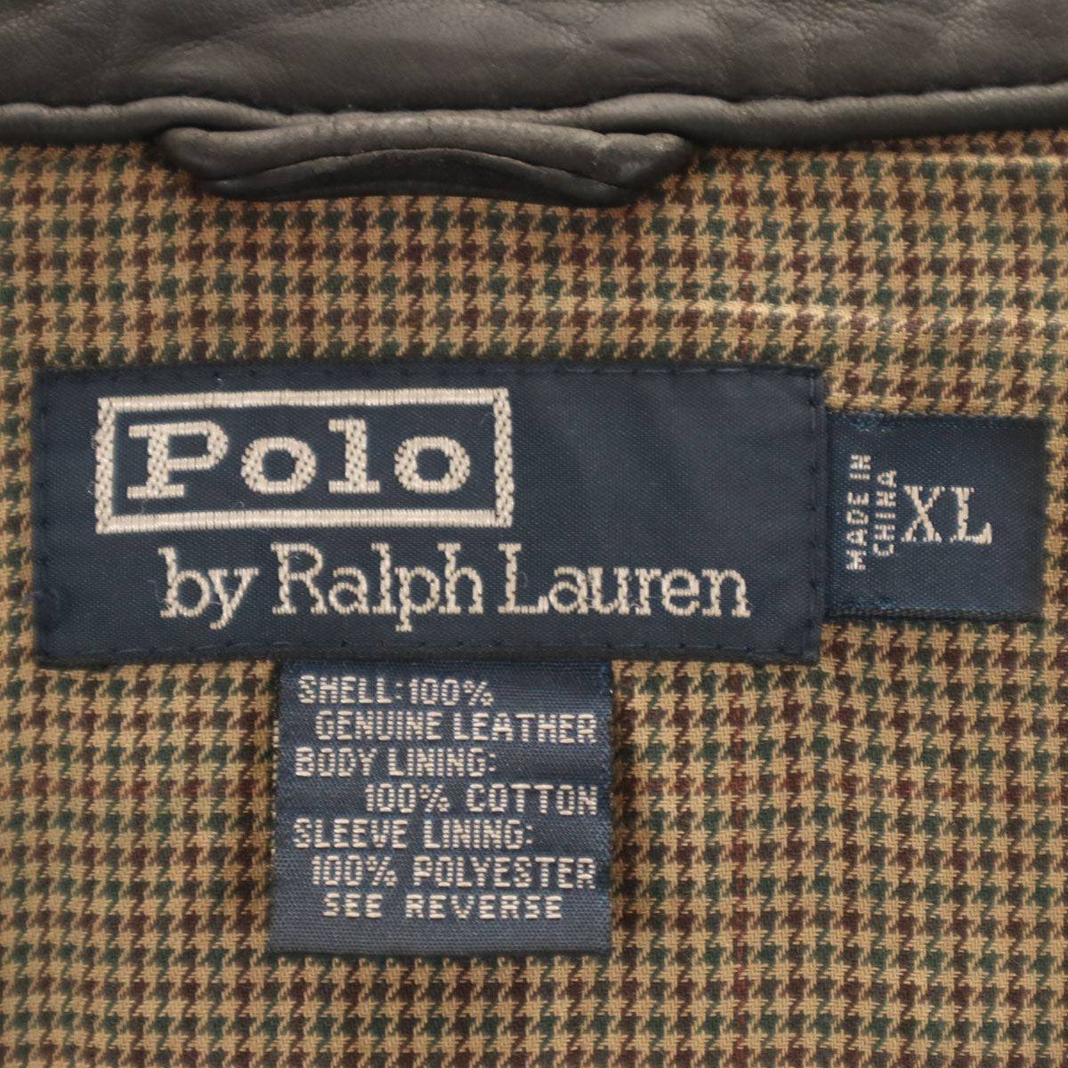 Polo by Ralph Lauren 90s Dark Brown Leather Jacket Size XL