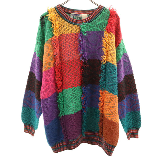 MARIEAKIM 80s Vintage Long Sleeve 3D Knit Sweater Size L